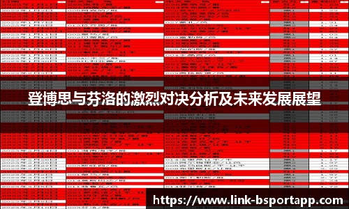 登博思与芬洛的激烈对决分析及未来发展展望